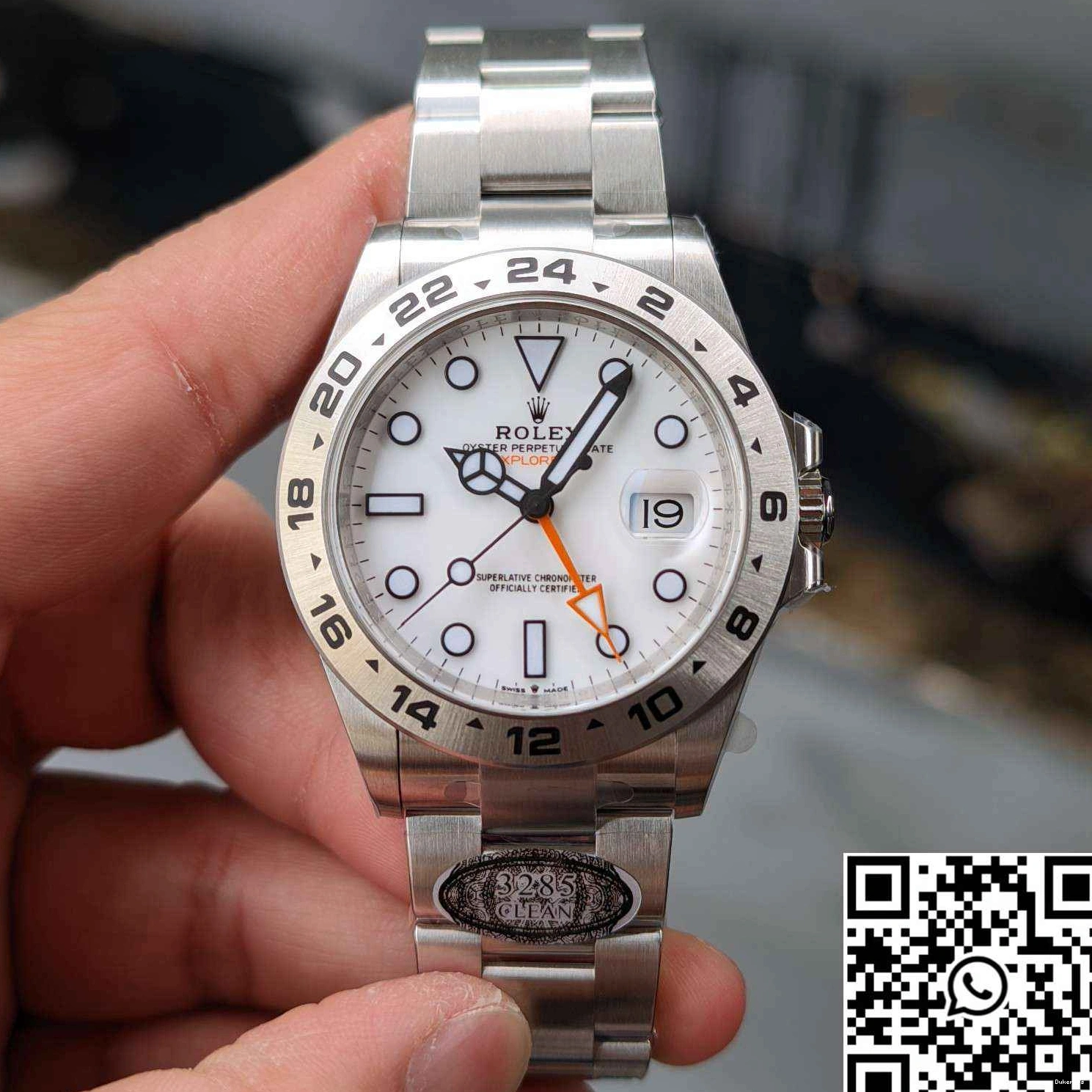 Clean White Dial Factory Steel Rolex Explorer M226570-0001 Stainless 0429